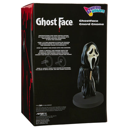 Ghost Face Lawn Gnome BLACK AND WHITE