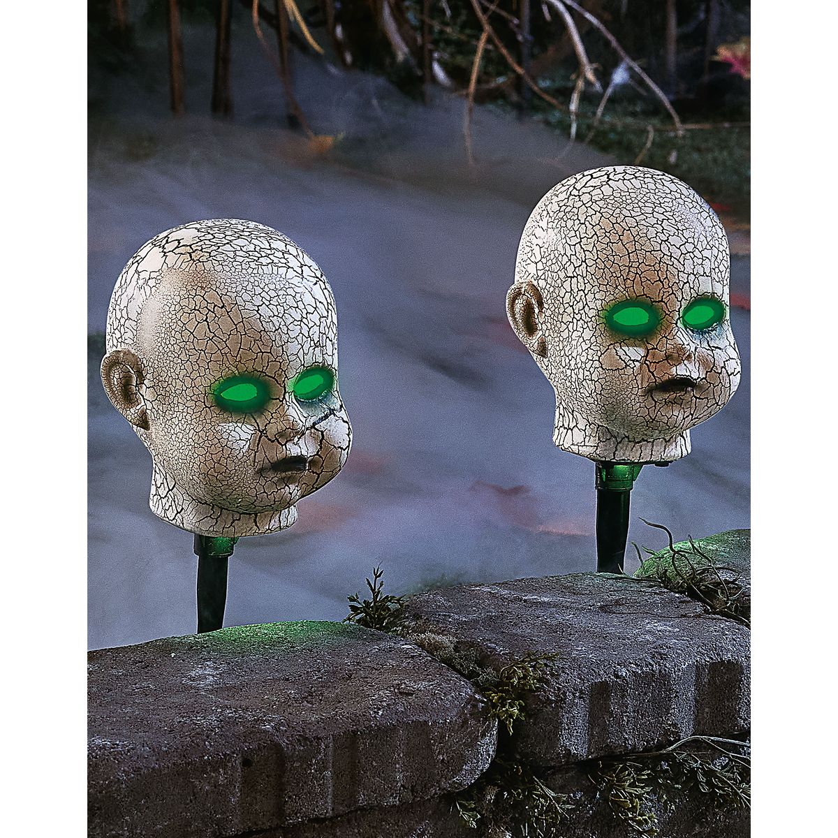 Light-Up LED Cracked Doll Pathway Markers
