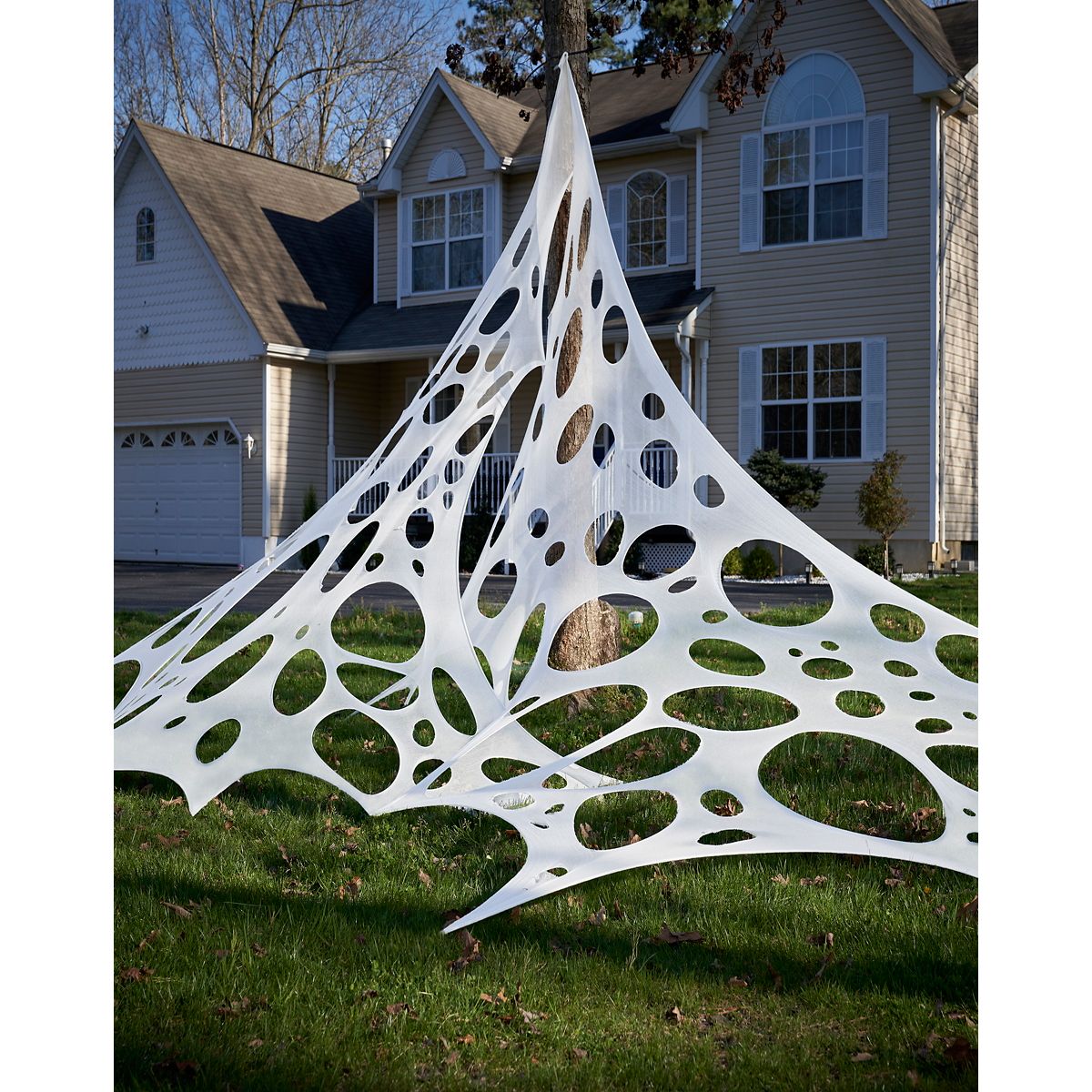 25 Ft Wicked Webbing Panel Decoration WHITE