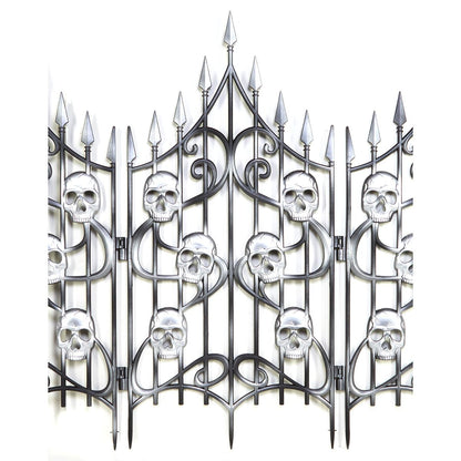 3 Ft Skull Swirl Fence