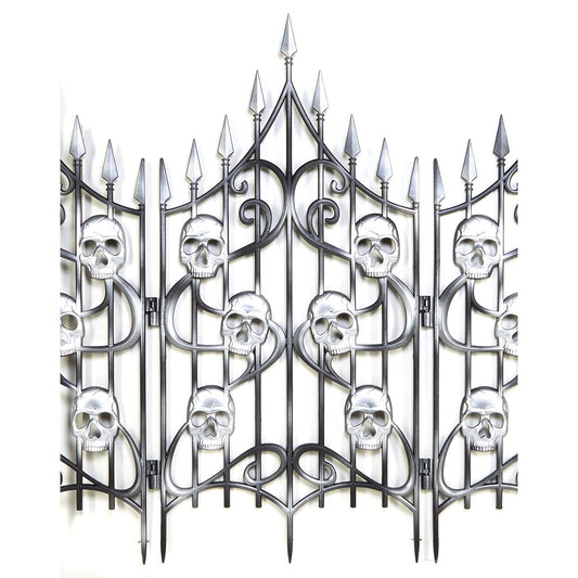 3 Ft Skull Swirl Fence