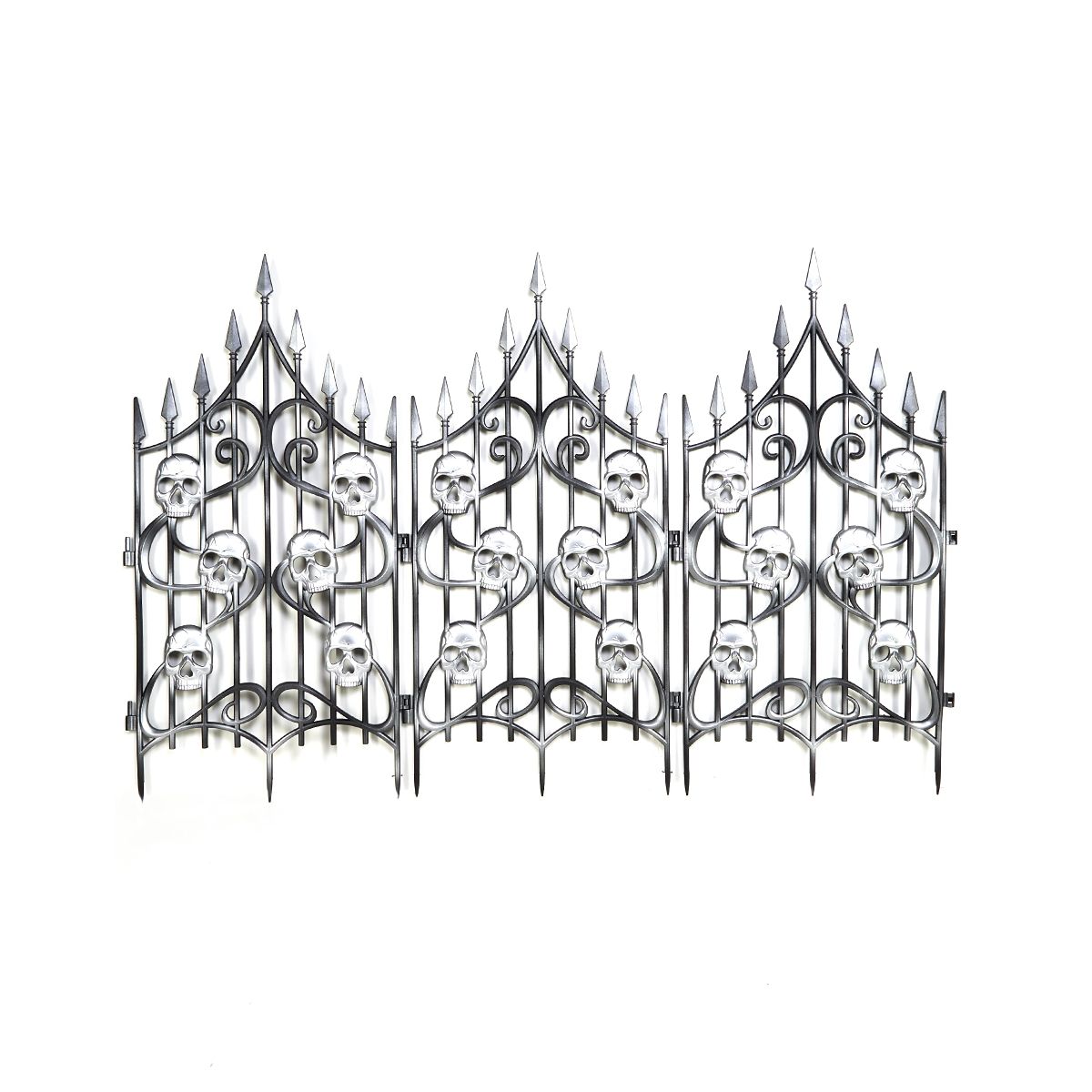 3 Ft Skull Swirl Fence