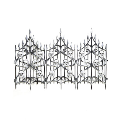 3 Ft Skull Swirl Fence