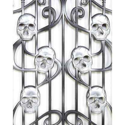 3 Ft Skull Swirl Fence