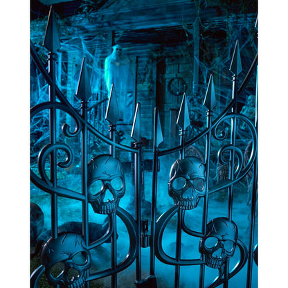 3 Ft Skull Swirl Fence