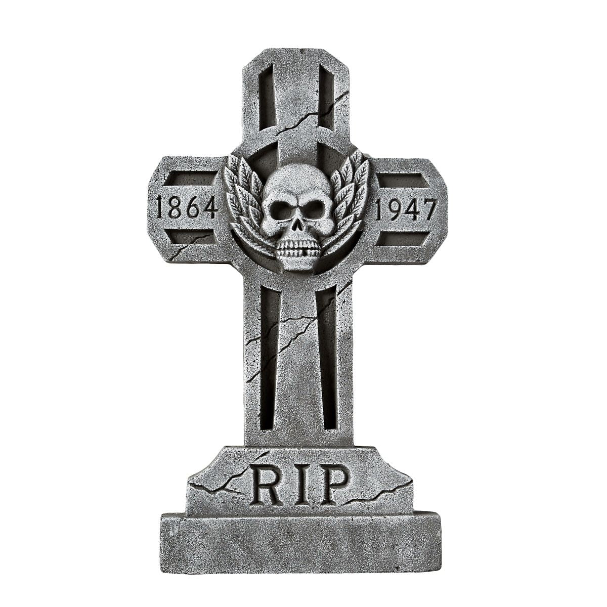 3 Ft Spooky Cross Tombstone