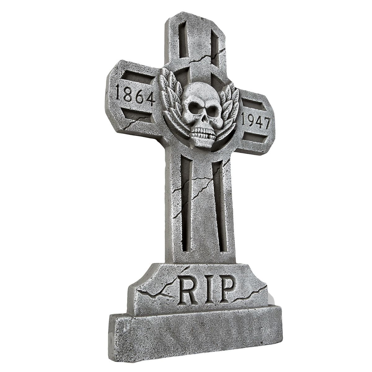 3 Ft Spooky Cross Tombstone