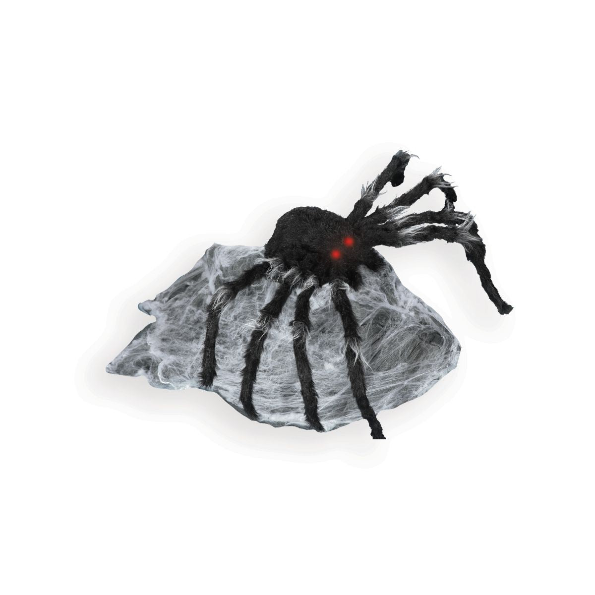 21 In LED Black Jumping Spider Animatronic BLACK