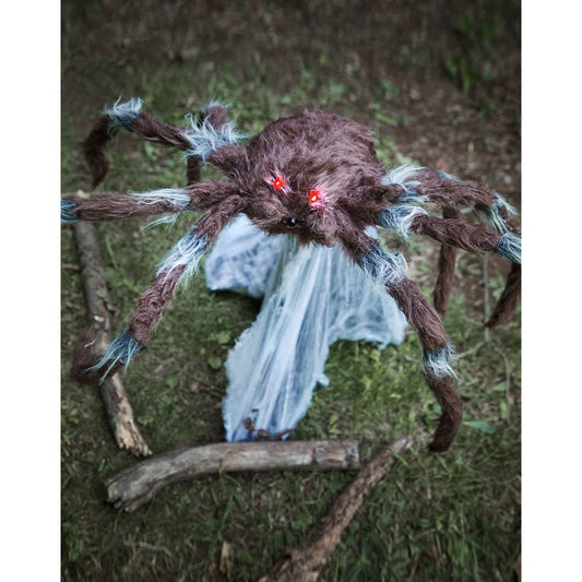 21 In LED Brown Jumping Spider Animatronic BROWN
