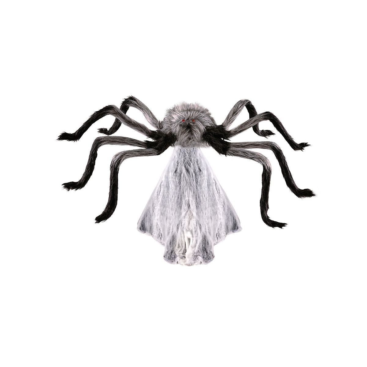 21 In LED Gray Jumping Spider Animatronic GRAY