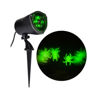 Whirl-A-Motion LED Green Spiders Projection Spot Light GREEN