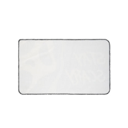 Ghost Face Stay Scary Bath Mat BLACK AND WHITE
