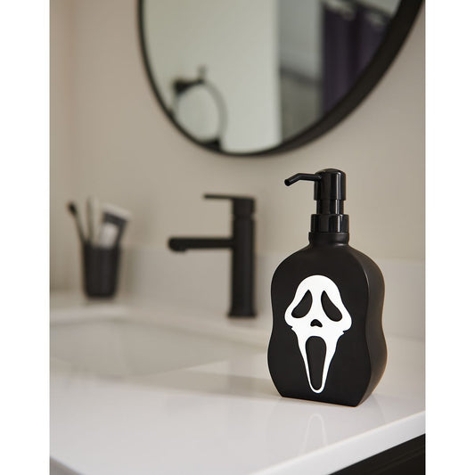 Ghost Face Soap Dispenser BLACK AND WHITE