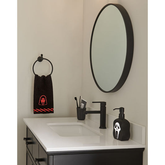 Ghost Face Knife Hand Towel BLACK AND RED