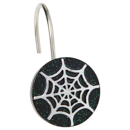 Spider Web Shower Hook Set BLACK