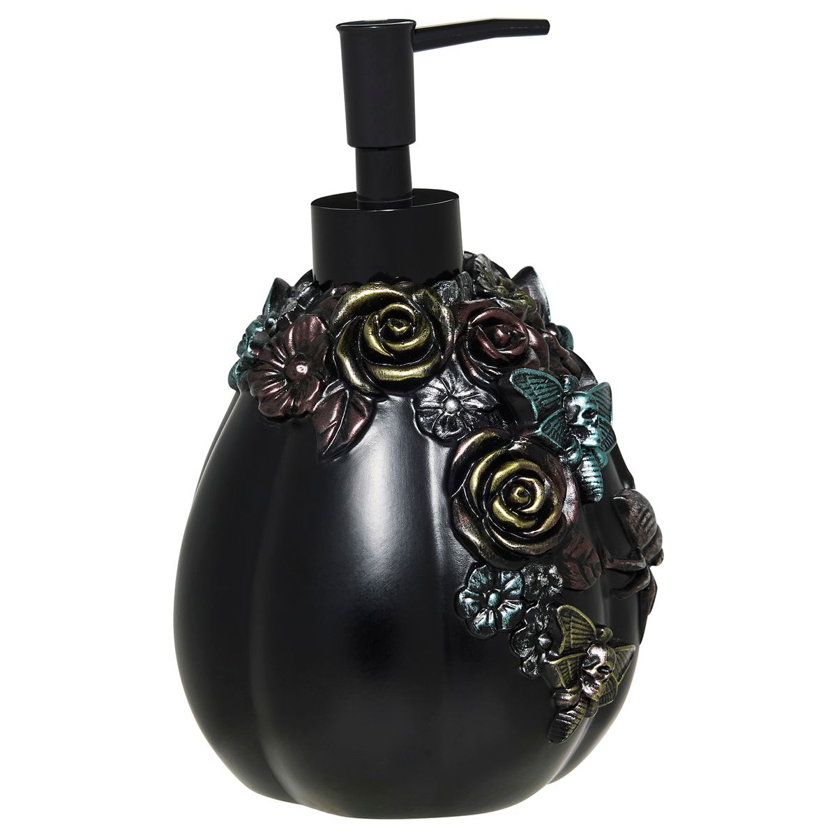 Decorative Black Pumpkin Soap Dispenser BLACK / MULTI