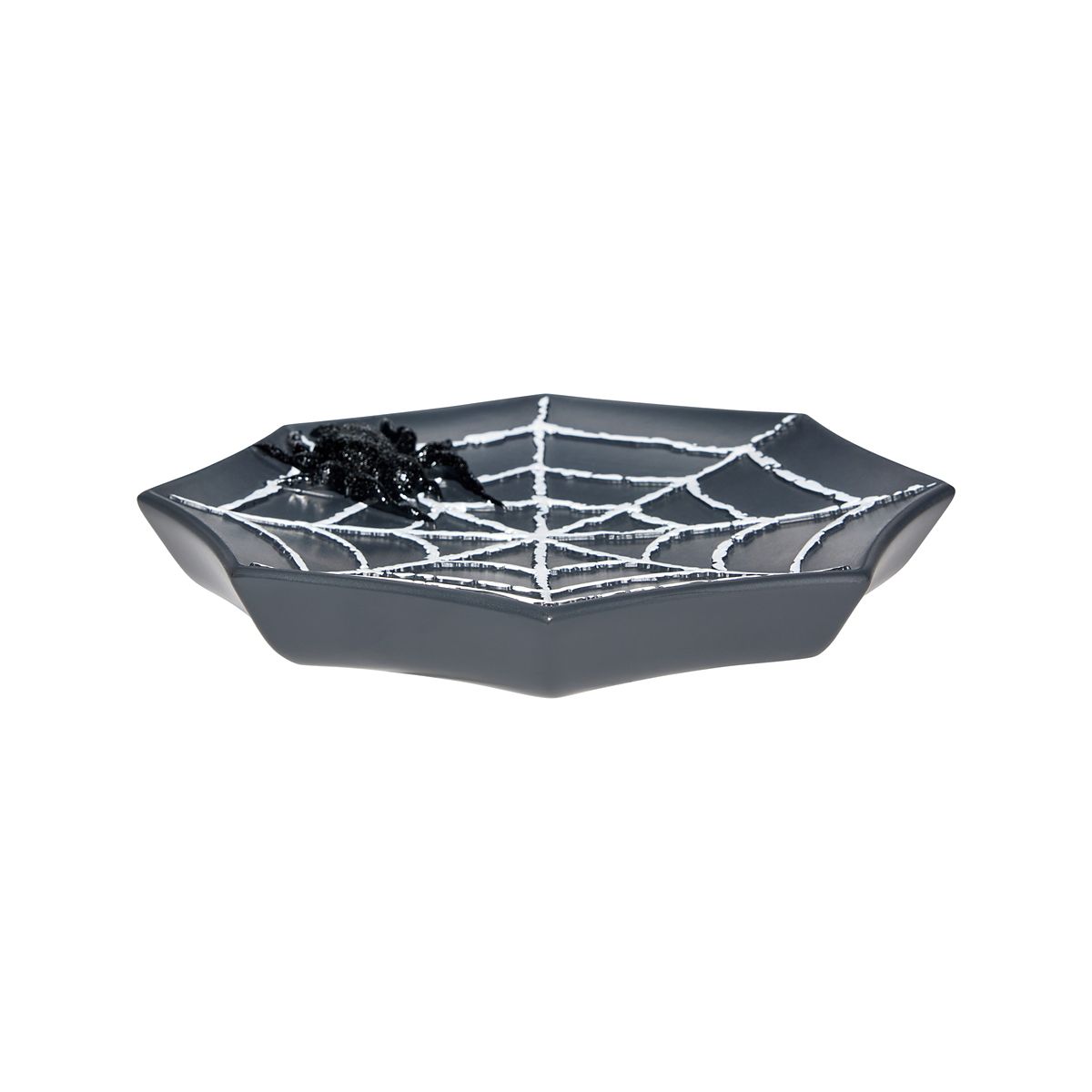Spider Web Trinket Dish BLACK