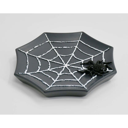 Spider Web Trinket Dish BLACK