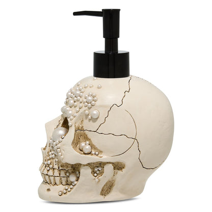 Skull Pearl-Effect Soap Dispenser PEARL