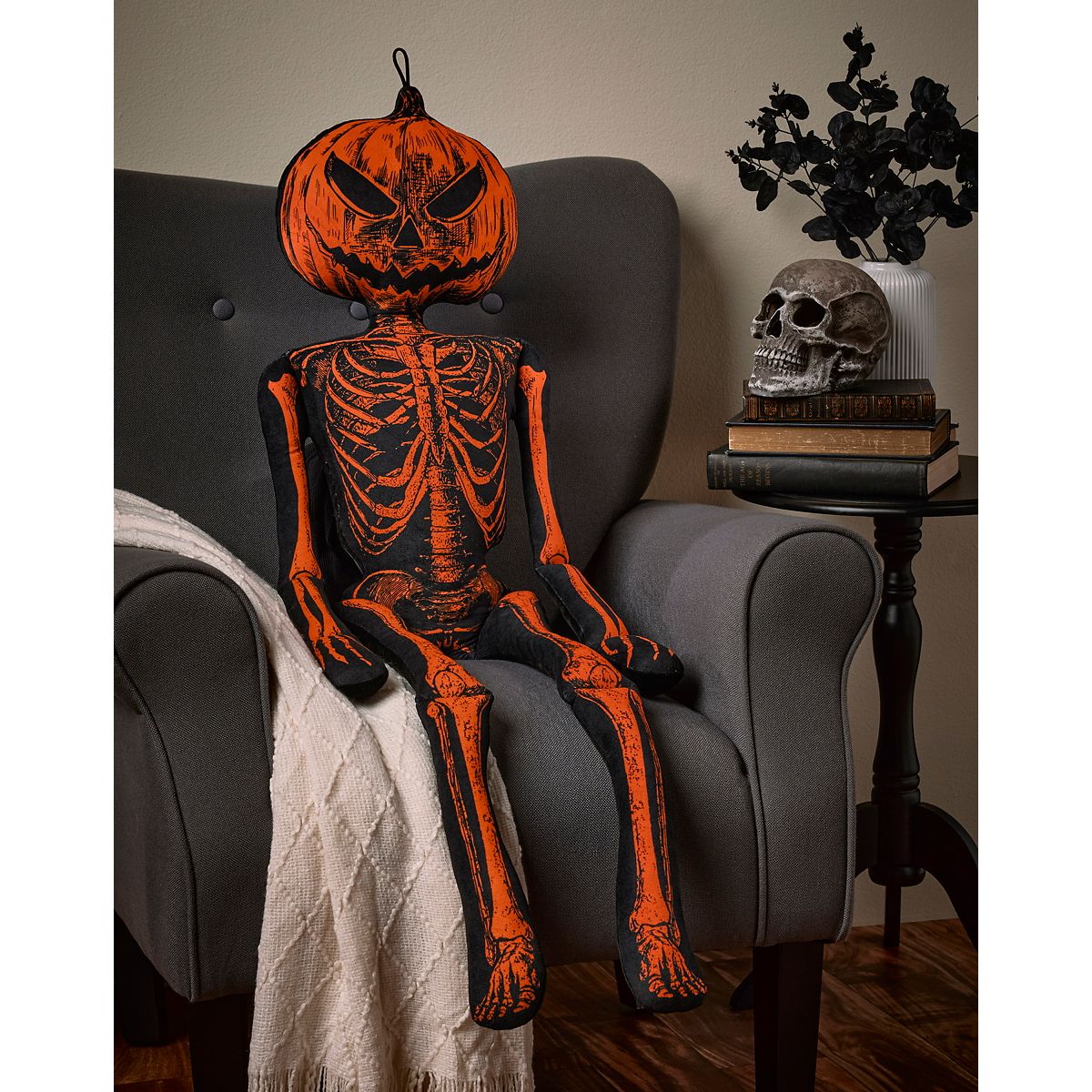 Gourdie Bones Comfy Curiosity BLACK AND ORANGE