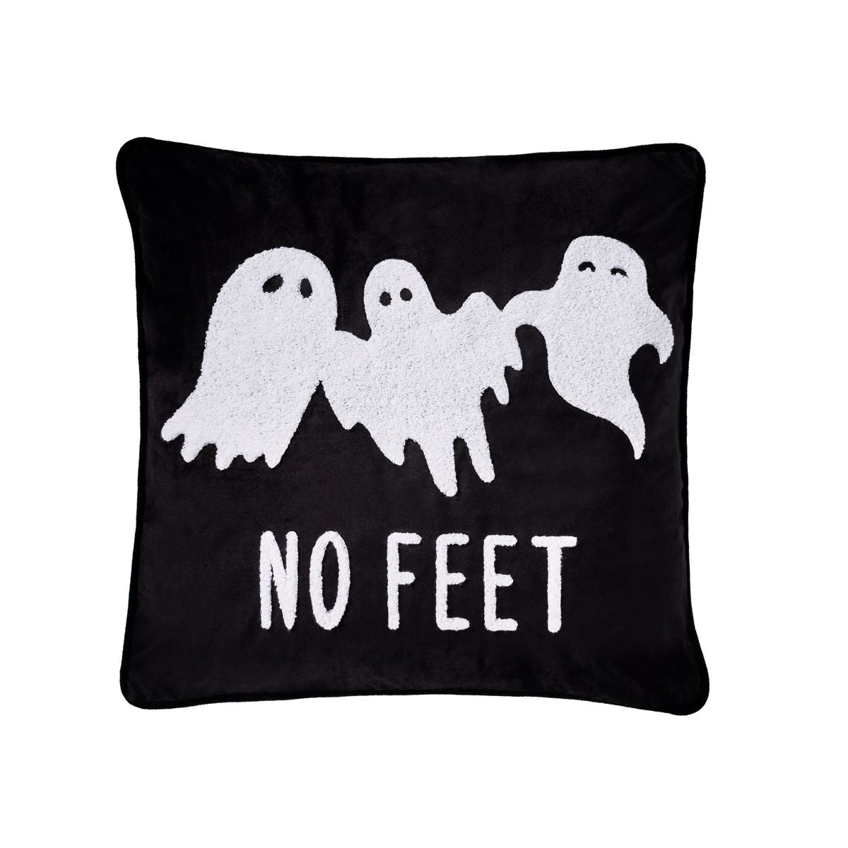 Ghost Print Pillow Cover BLACK AND WHITE