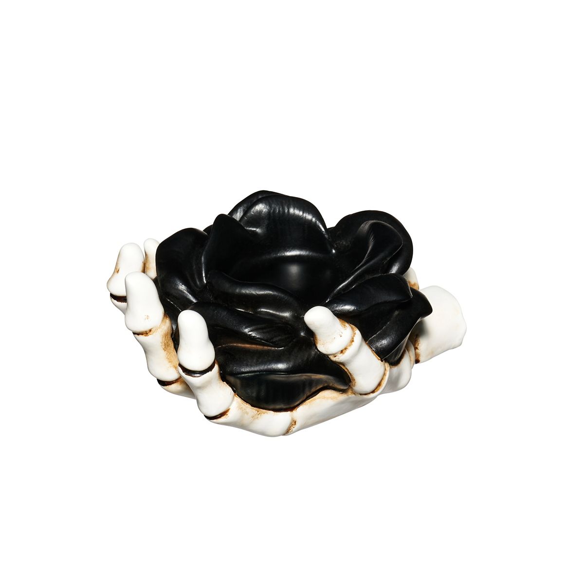 Multi-Pack Skeleton Hands Rose Candle Holder Set - 3 Pack BLACK AND WHITE