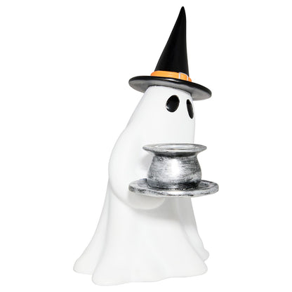 Ghost Witch Candle Holder BLACK AND WHITE