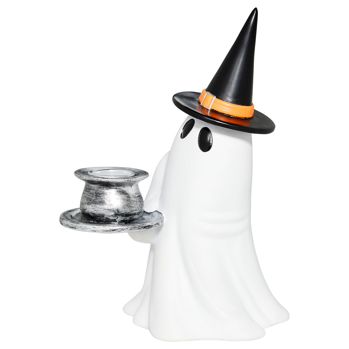 Ghost Witch Candle Holder BLACK AND WHITE