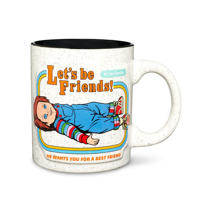 Chucky Let's Be Friends Coffee Mug - 20 oz. WHITE