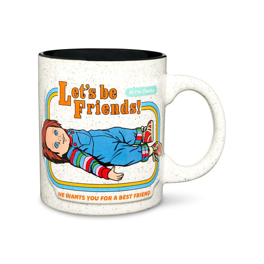 Chucky Let's Be Friends Coffee Mug - 20 oz. WHITE