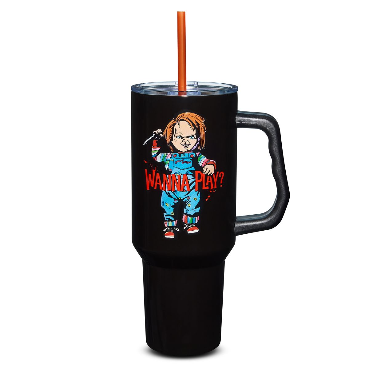 Chucky Wanna Play Travel Tumbler with Straw - 40 oz. MULTI-COLOR