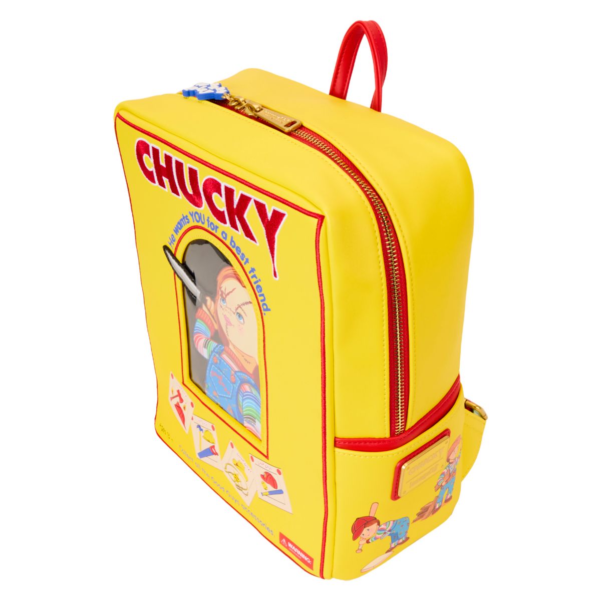 Loungefly Chucky Box Mini Backpack YELLOW