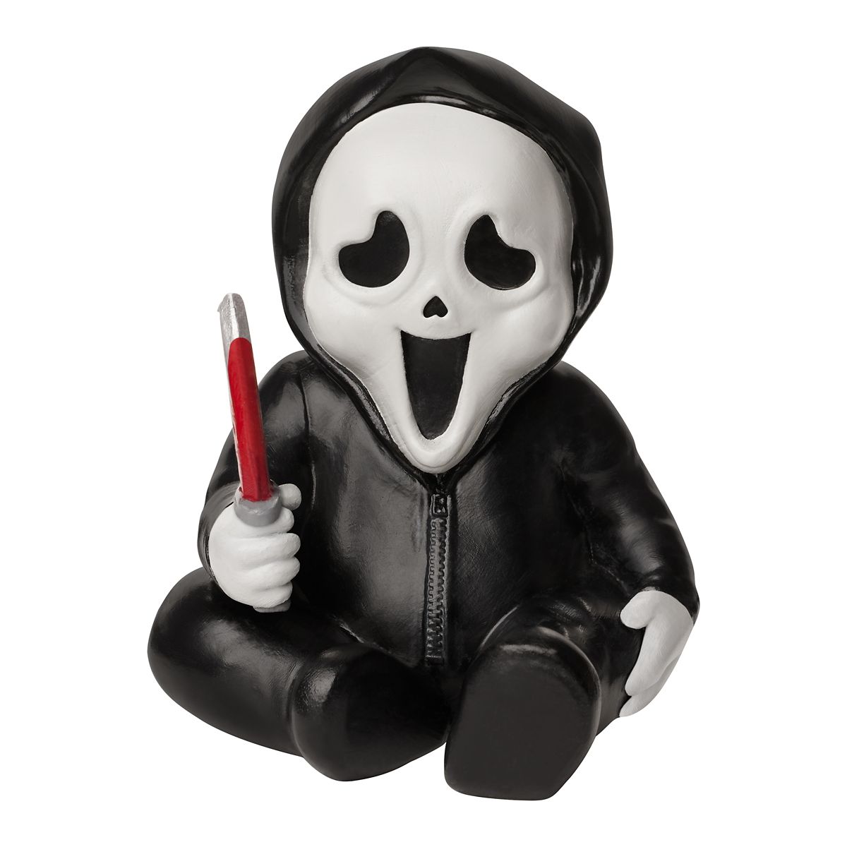 Ghost Face Mini Horror Babies ® Static Prop BLACK AND WHITE