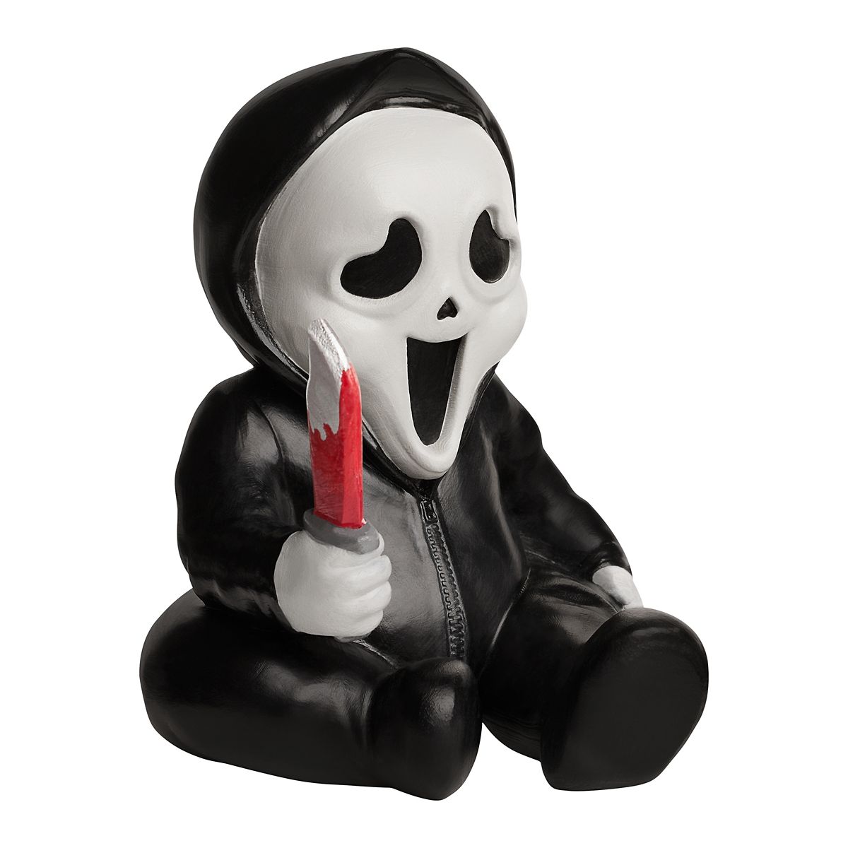 Ghost Face Mini Horror Babies ® Static Prop BLACK AND WHITE