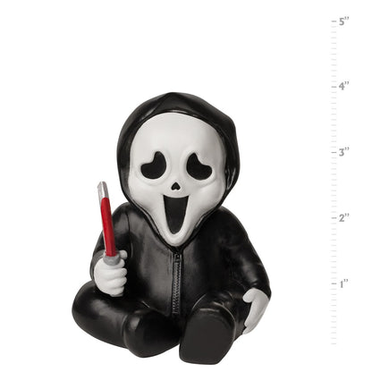 Ghost Face Mini Horror Babies ® Static Prop BLACK AND WHITE
