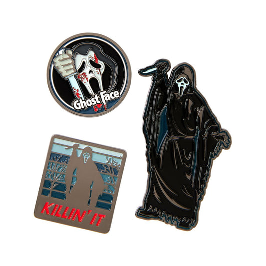 Ghost Face Pin Set - 3 Pack BLACK / MULTI