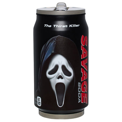 Ghost Face Savage Soda Reusable Can - 12 oz. MULTI-COLOR