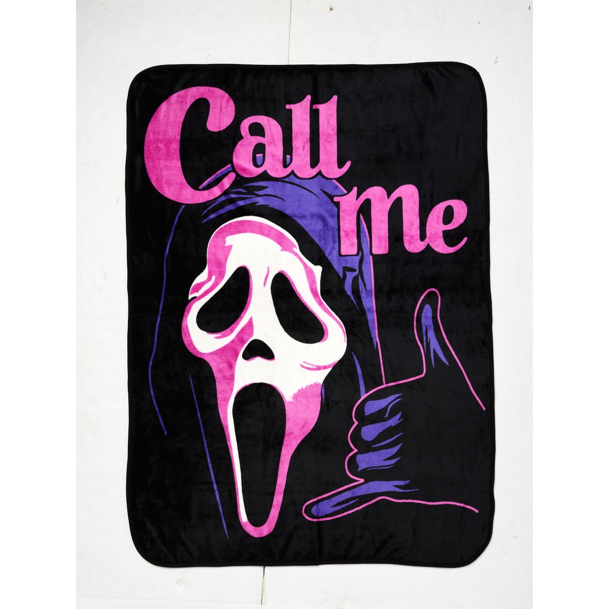 Call Me Double Sided Fleece Blanket - Ghost Face MULTI-COLOR