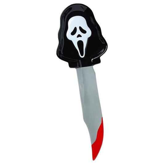 Ghost Face Utensil Rest BLACK AND WHITE