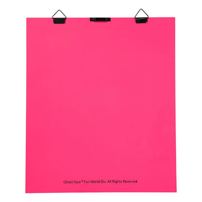 Ghost Face With Love Sign BLACK AND PINK