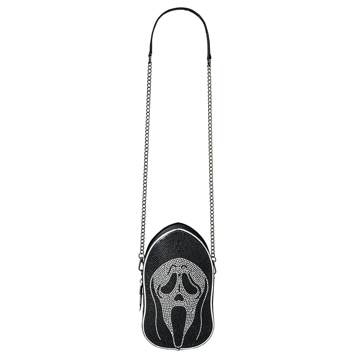 Ghost Face -  Bling Crossbody Bag BLACK AND WHITE