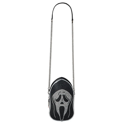 Ghost Face -  Bling Crossbody Bag BLACK AND WHITE