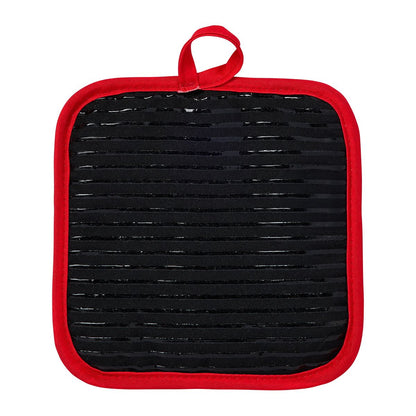 Ghost Face Oven Mitt and Pot Holder Set RED/WHITE/BLACK