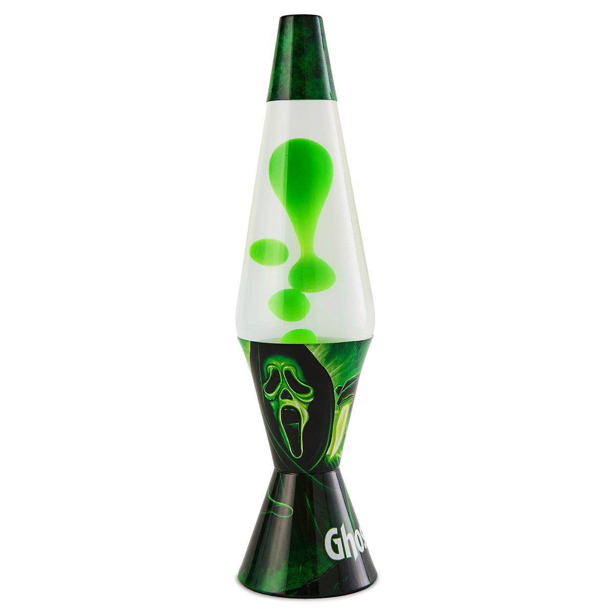 Ghost Face 17 Inch Lava Lamp Green BLACK AND GREEN