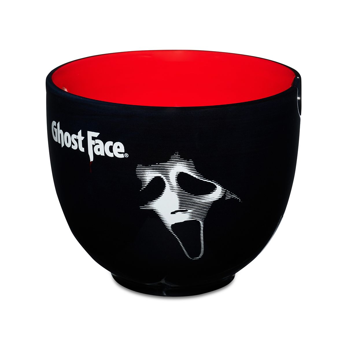 Ghost Face Bowl with Chopsticks - 20 oz. BLACK AND RED