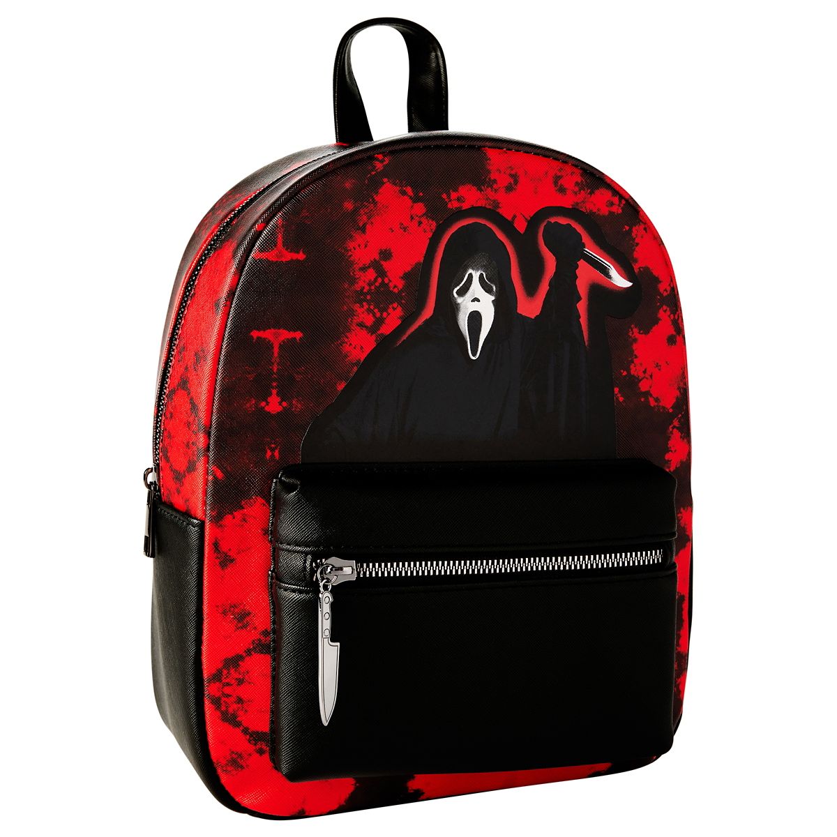 Ghost Face Mini Backpack BLACK AND RED
