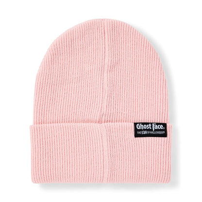 Pink Guess Who Cuff Beanie Hat - Ghost Face LIGHT PINK