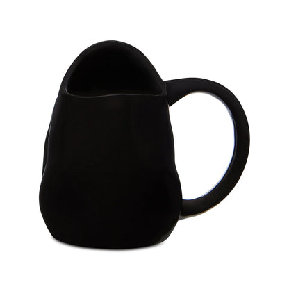Ghost Face Molded Coffee Mug - 17 oz. BLACK AND WHITE