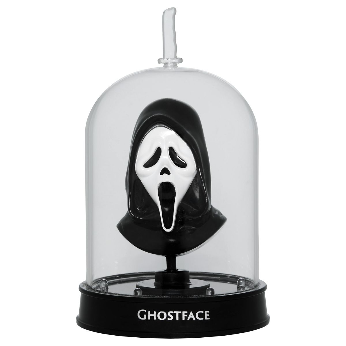 Ghost Face Light-Up Cloche BLACK AND PURPLE