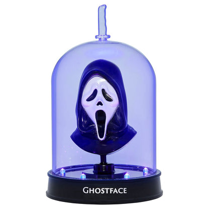Ghost Face Light-Up Cloche BLACK AND PURPLE